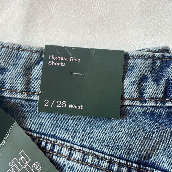 NWT Wild Fable Highest Rise Acid Wash Shorts - Picture 9 of 13